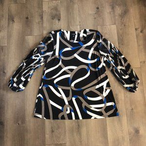 Alfani Blouse Long Sleeve Size: M